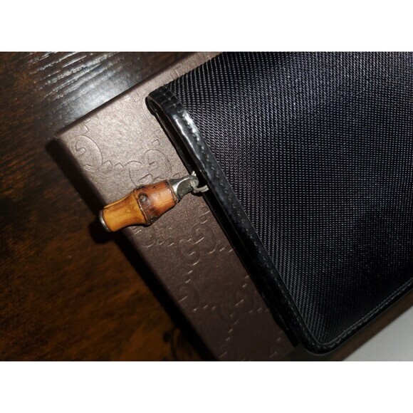 Gucci Nylon Bamboo Long Wallet Tom Ford Era‎ Vintage - Picture 3 of 10